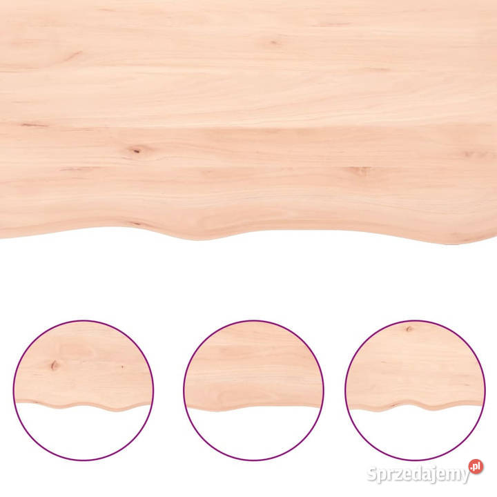 Półka 100x40x24 surowe lite drewno dębowe Warszawa