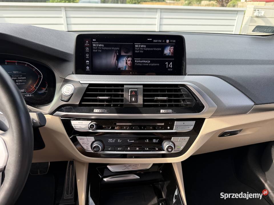 BMW X3 20 DIESEL xDRIVE Salon Polska Serwisowana łopatki zmiany biegów wielkopolskie sprzedam