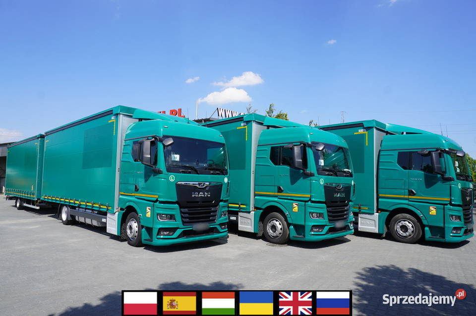 Zestaw MAN TGX 18470 FirankaPrzyczepa1919 EPAL 1cm3 Samochody ciężarowe Kraków