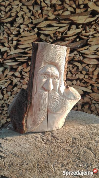 Rzeźba dziad duch lasu prezent małopolskie