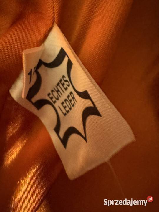 Kurtka ze skóry naturalnej XS pomarańczowa Skóra naturalna  Częstochowa