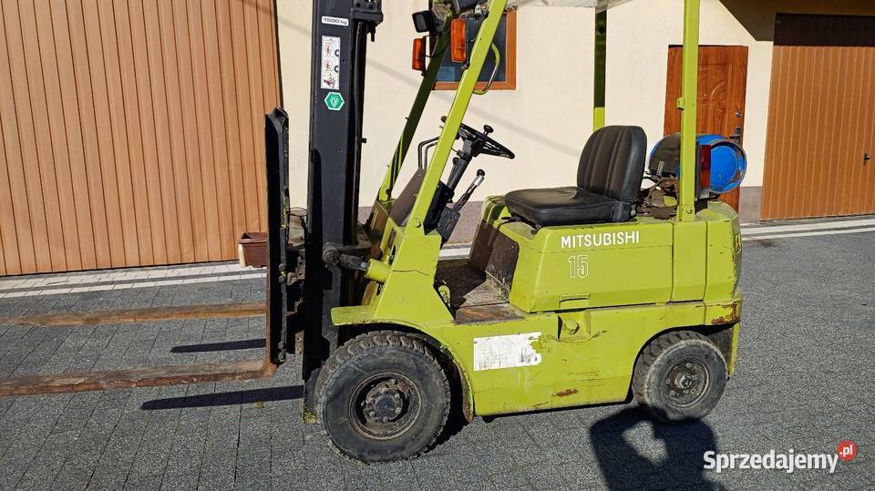 Wózek widłowy Mitsubishi przesuw boczny gaz małopolskie Miechów sprzedam