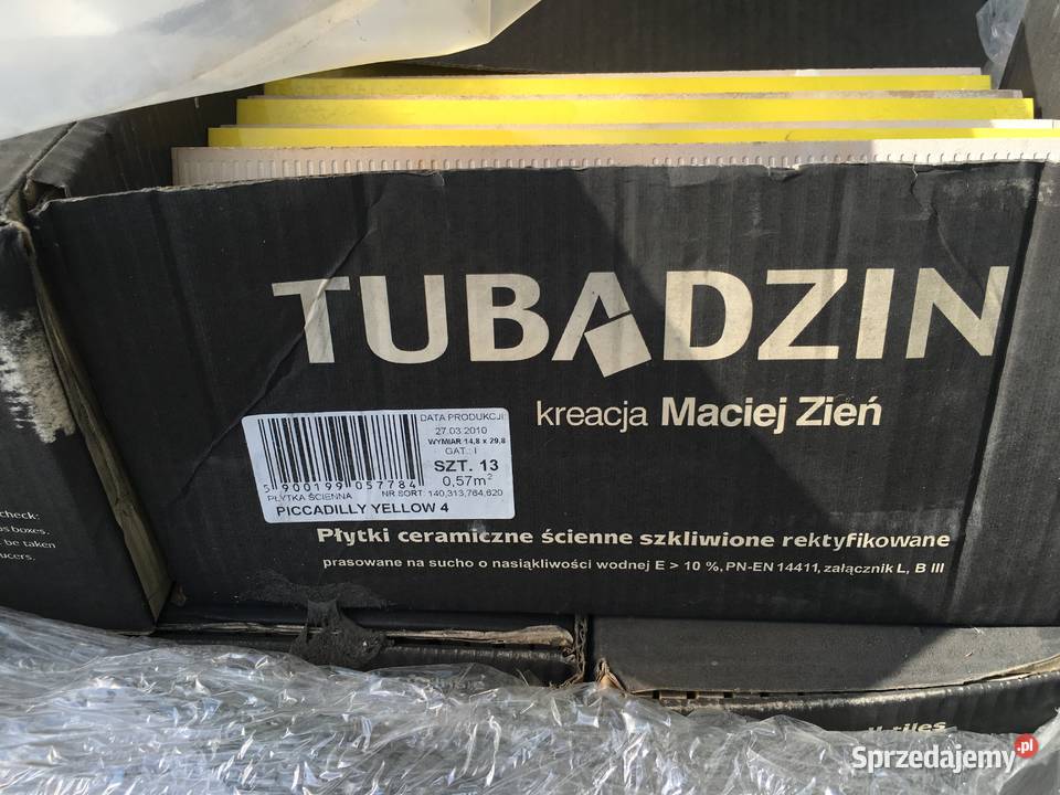 Glazura piccadyli yellow 2 4 i 5 148x598 i 298 i Płytki i fugi Pruszków sprzedam