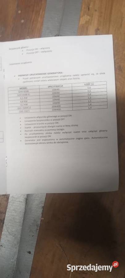 Agregat prądotwórczy Ralsborg BL762R Agregaty prądotwórcze Pilica