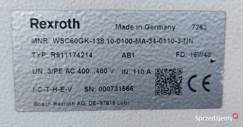 Bosch REXROTH PSI6000 inwerter częstotliwości Gorzów Wielkopolski