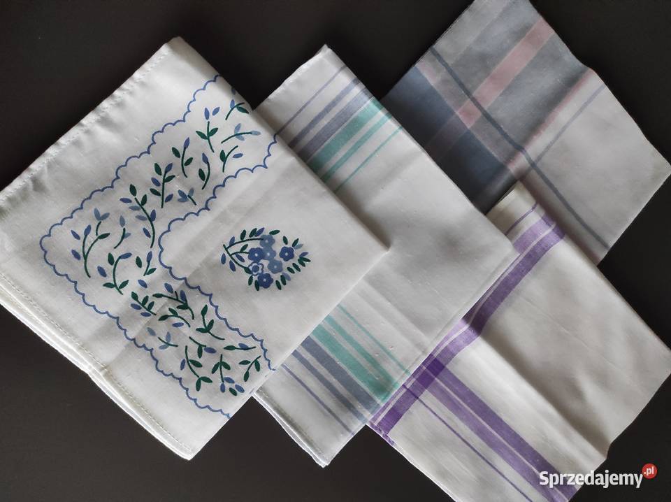 Chusteczki damskie Nowe 4 Warpechy Stare