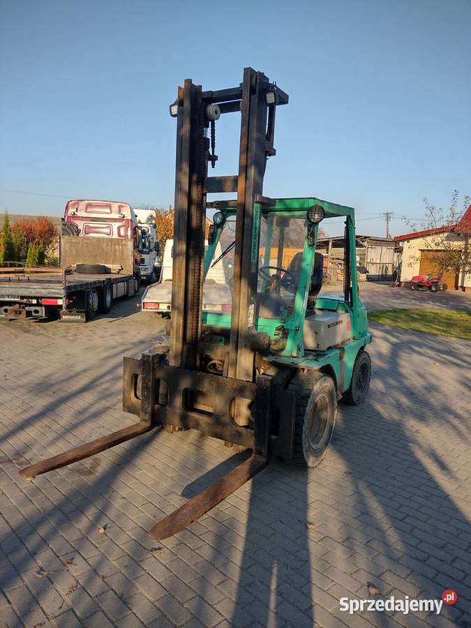 Wózek widłowy Mitsubishi diesel 5 ton udźwigu Wózki widłowe Sośno