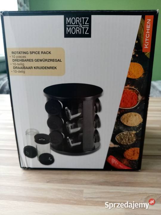 Stojak obrotowy na przyprawy na 9 przypraw