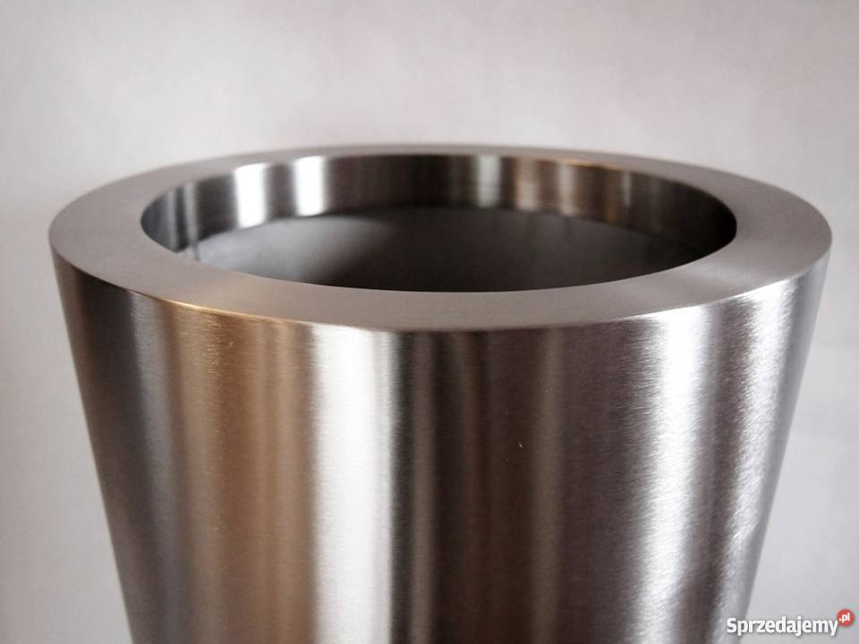 Wysoka Nowoczesna Donica do Salonu ze Stali Kraków