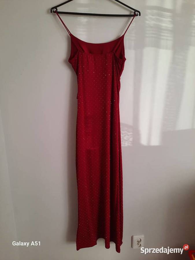Burgundowa sukienka Spódnice i sukienki Łążynek