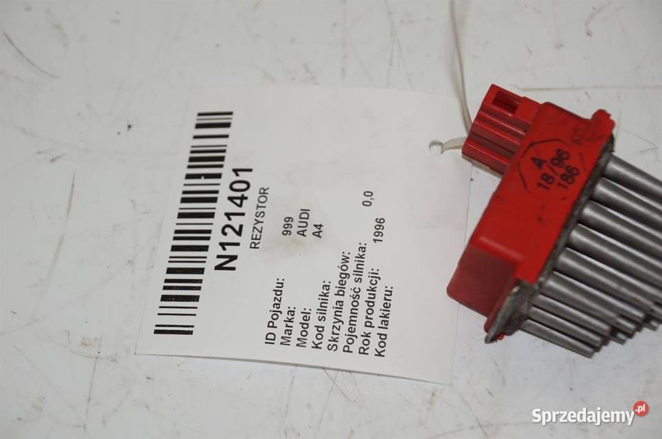 REZYSTOR 357907521 AUDI A4 Pozostałe Lipno