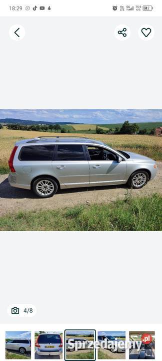 Volvo V70iiianglik2 4d 163manualzamiana 2400cm3 Złoty Stok