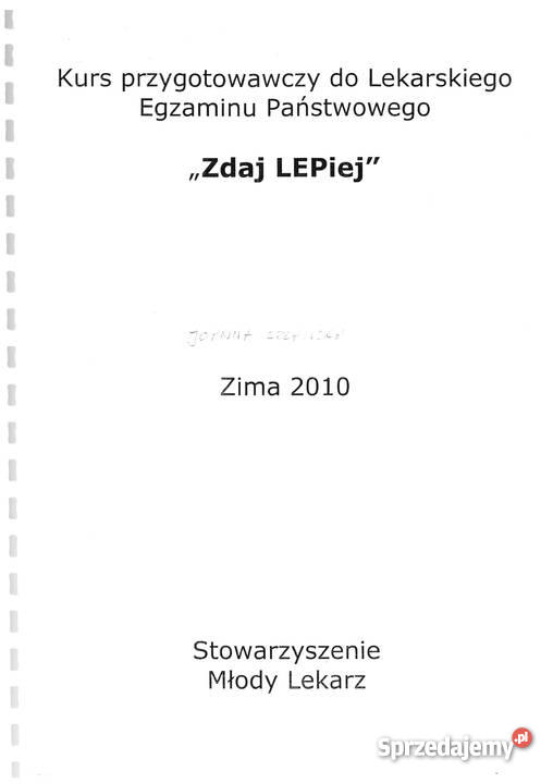 ZdajLEPiej ZdajLEKko Lekarski Egzamin Końcowy sprzedam