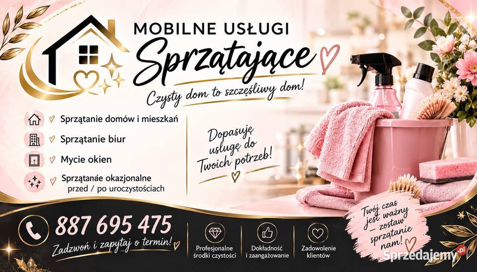 Sprzątanie domów mieszkań