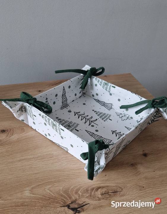 świąteczny koszyk pojemnik na chleb ciastka Boże Narodzenie Kraków