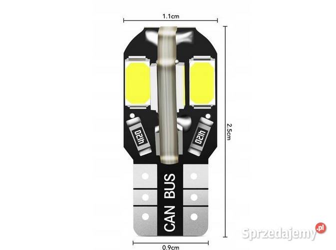 Żaówka W5W T10 8LED Zamość