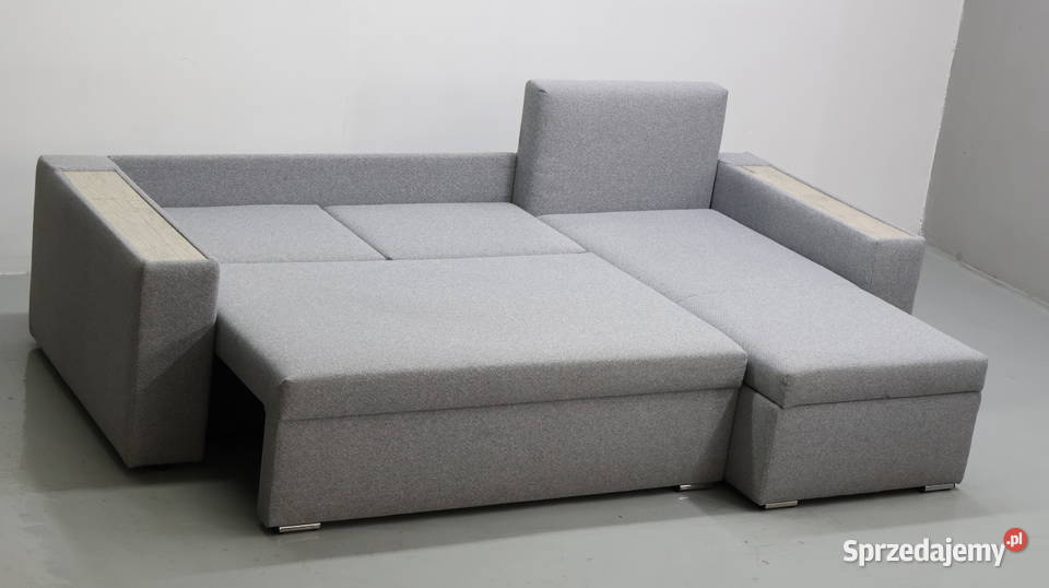 TNM Narożnik funkcją spania pojemnik Popielaty sprzedam