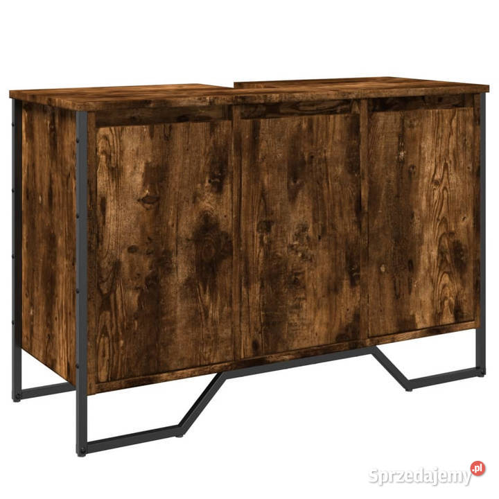 Szafka pod umywalkę przydymiony dąb 91x35x60 mazowieckie Warszawa