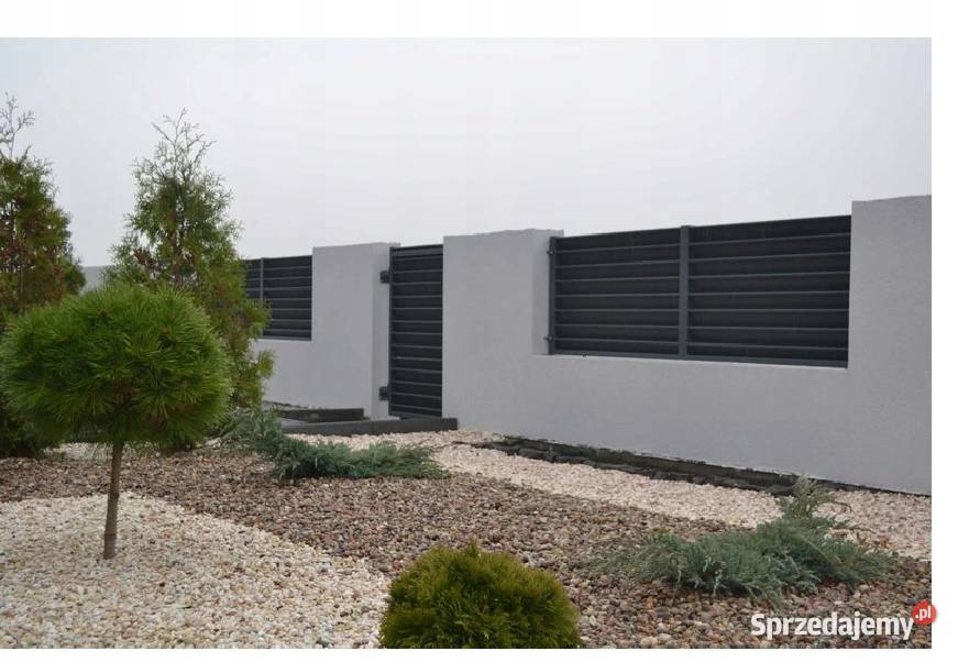 Elegancka Brama Przęsło Ogrodzenie Żaluzja NA Golina