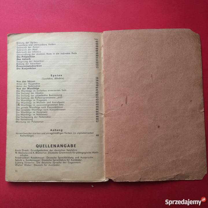 Kurzzusammengefasste deutsche grammatik Szczecin sprzedam