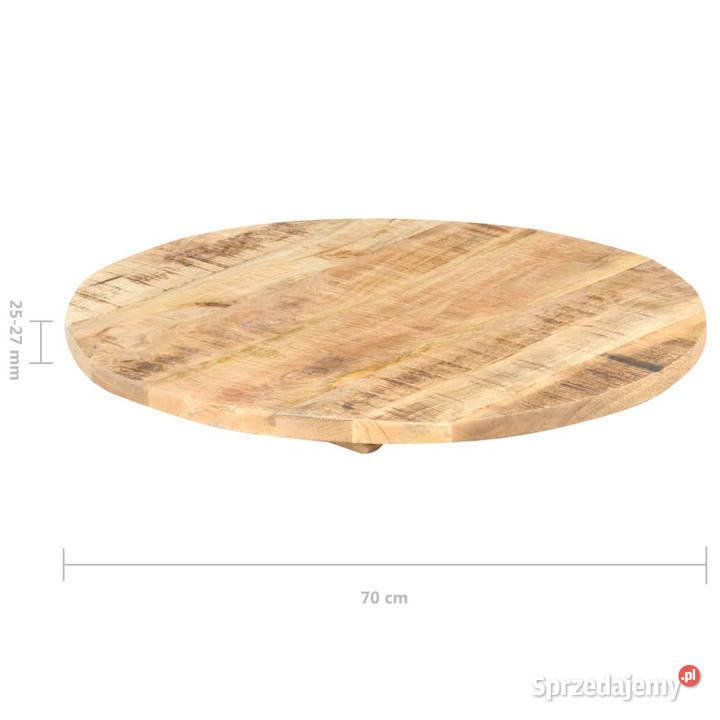 Blat stołu lite drewno mango okrągły 2527 mm 70 Warszawa sprzedam