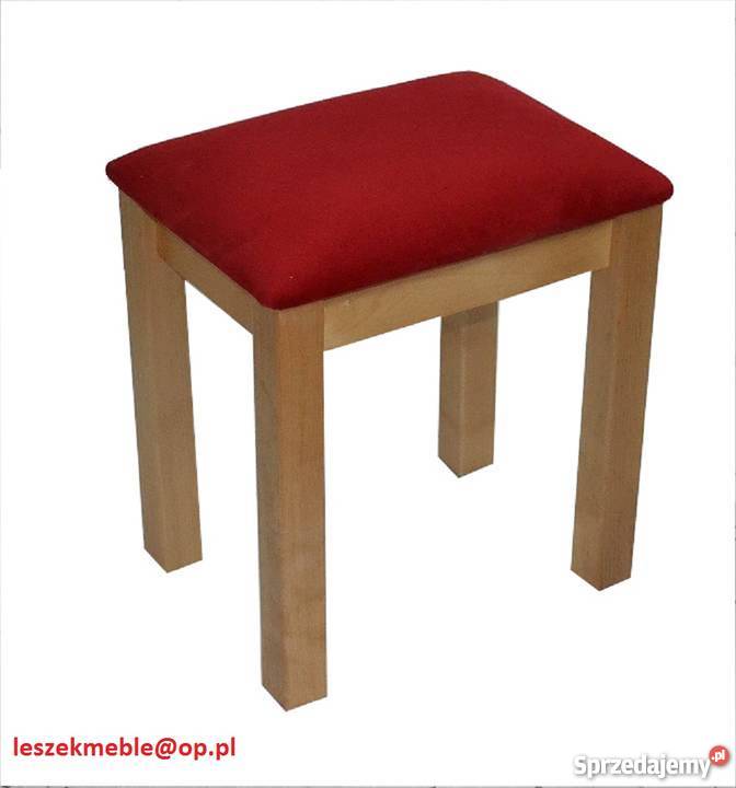 TABORET BIAŁY 40 30 DREWNIANY STOŁEK TABORETY 45cm Pozostałe Tołkiny