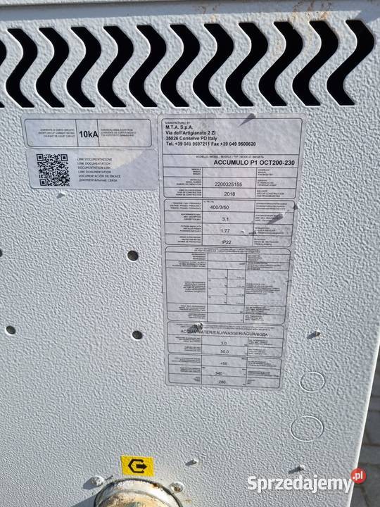 CHILLER AGREGAT WODY LODOWEJ MTA MEOCT200 opolskie