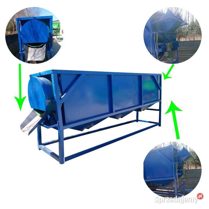 PRZESIEWACZ BĘBNOWY 900mm do Ziemi Granulatu Złotów
