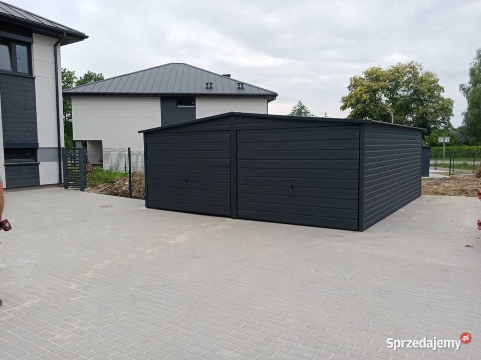 Garaż dwuspadowy 4x5 kolor grafit Tarczyn sprzedam