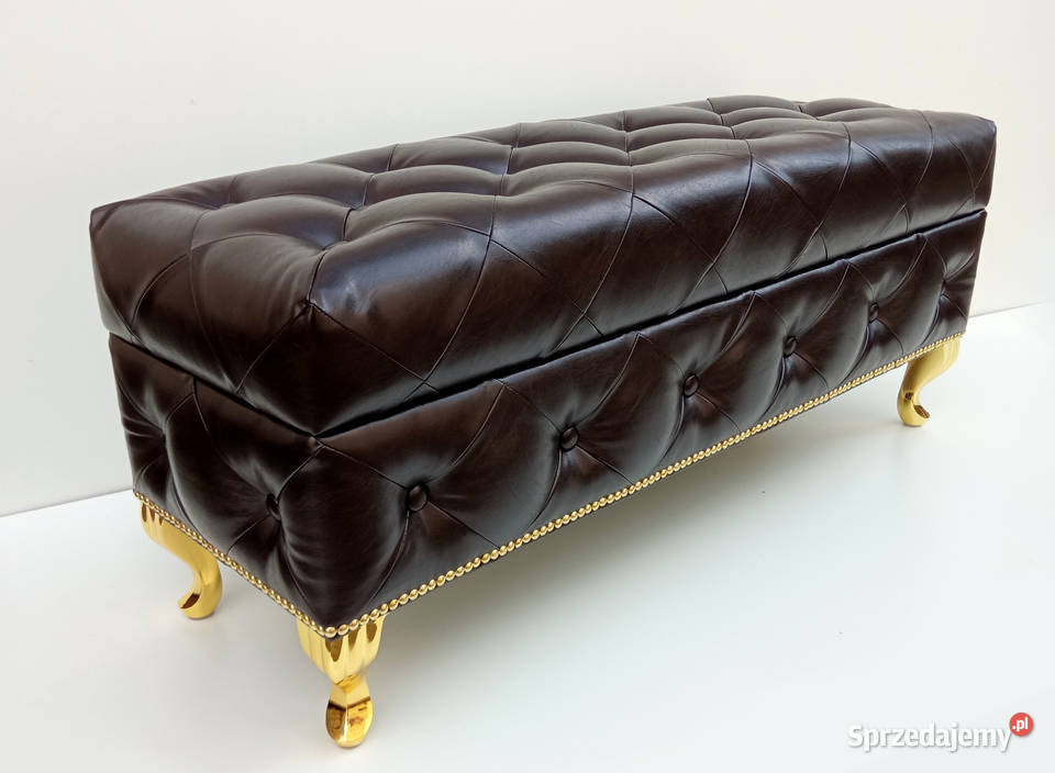 Pufa Ławka Angielska Złote Nogi Otwierana Poznań