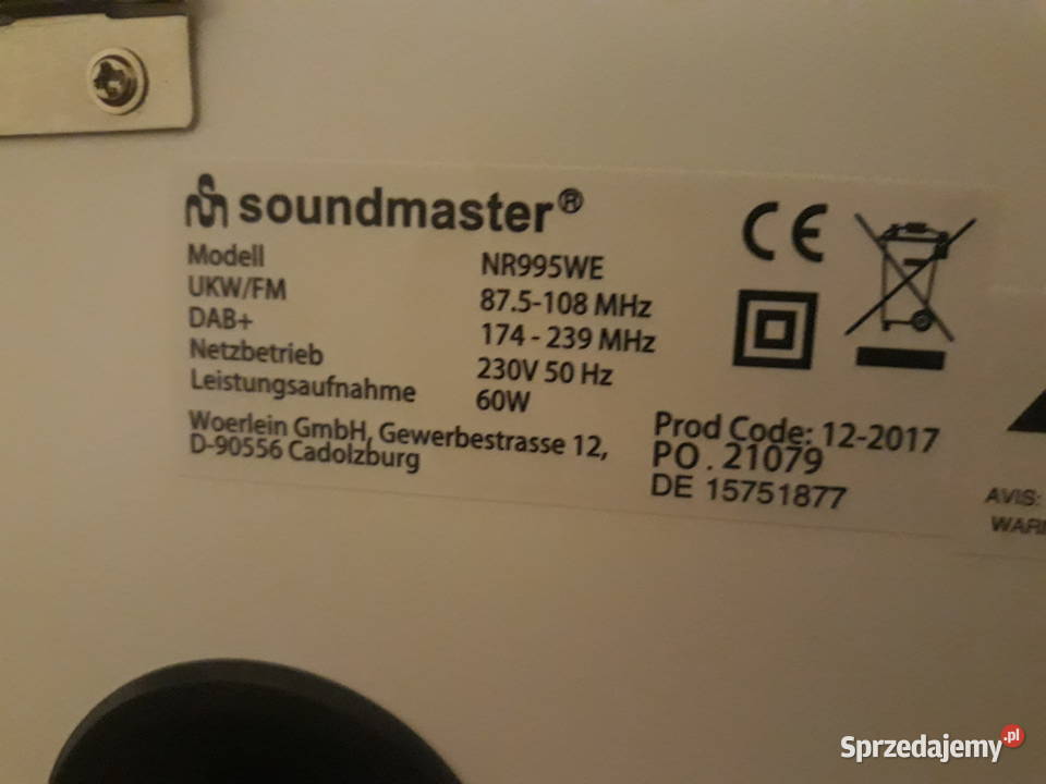 Soundmaster 995 Retro Gramofon Bluetooth DAB Bydgoszcz sprzedam