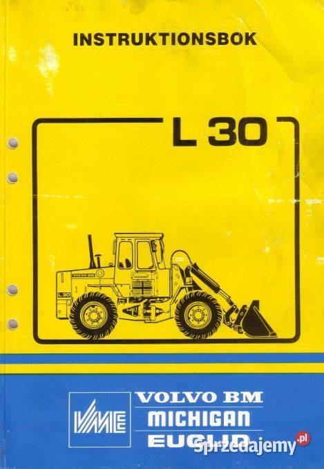 VOLVO L30 instrukcja obsługi DTR motoryzacja, transport Kielce sprzedam