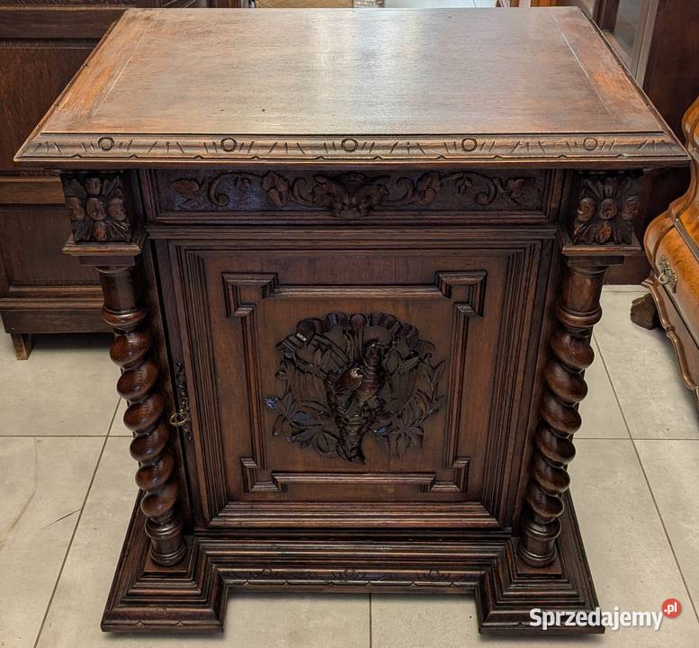 Piękna komodaszafka neorenesans dąbsklep Dąbrowa Dąbrowa Górnicza