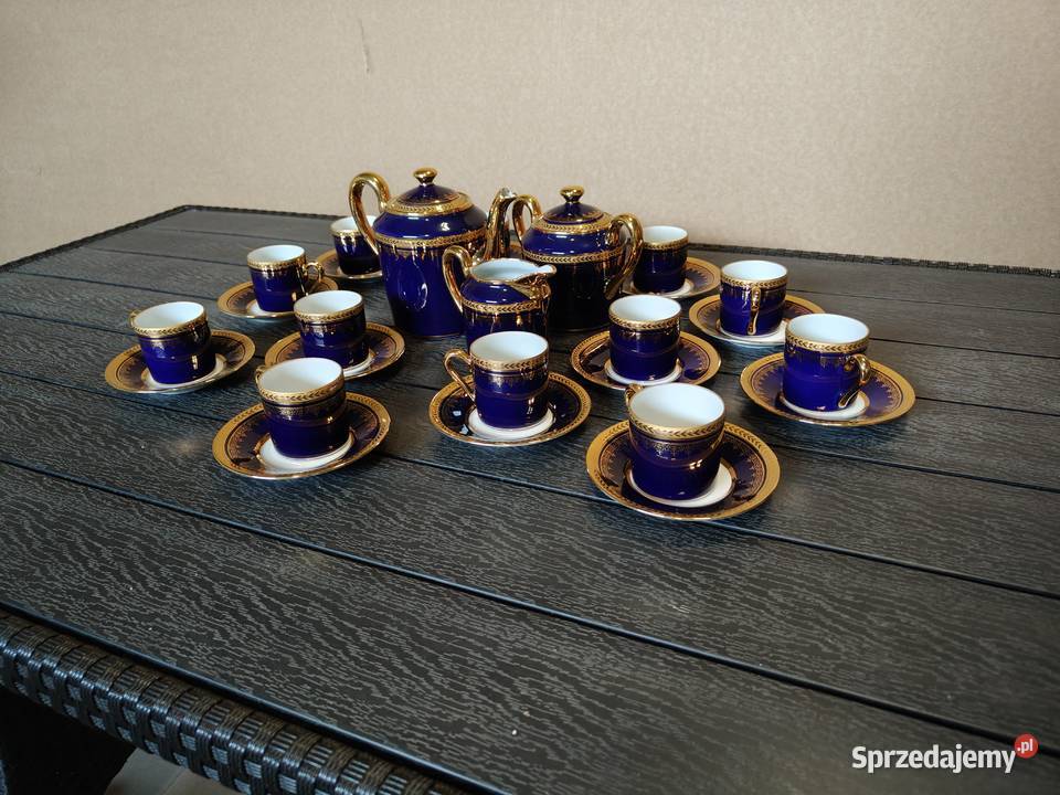Zestaw kawowy 12 osób Porcelana Limoges France łódzkie Aleksandrów Łódzki sprzedam