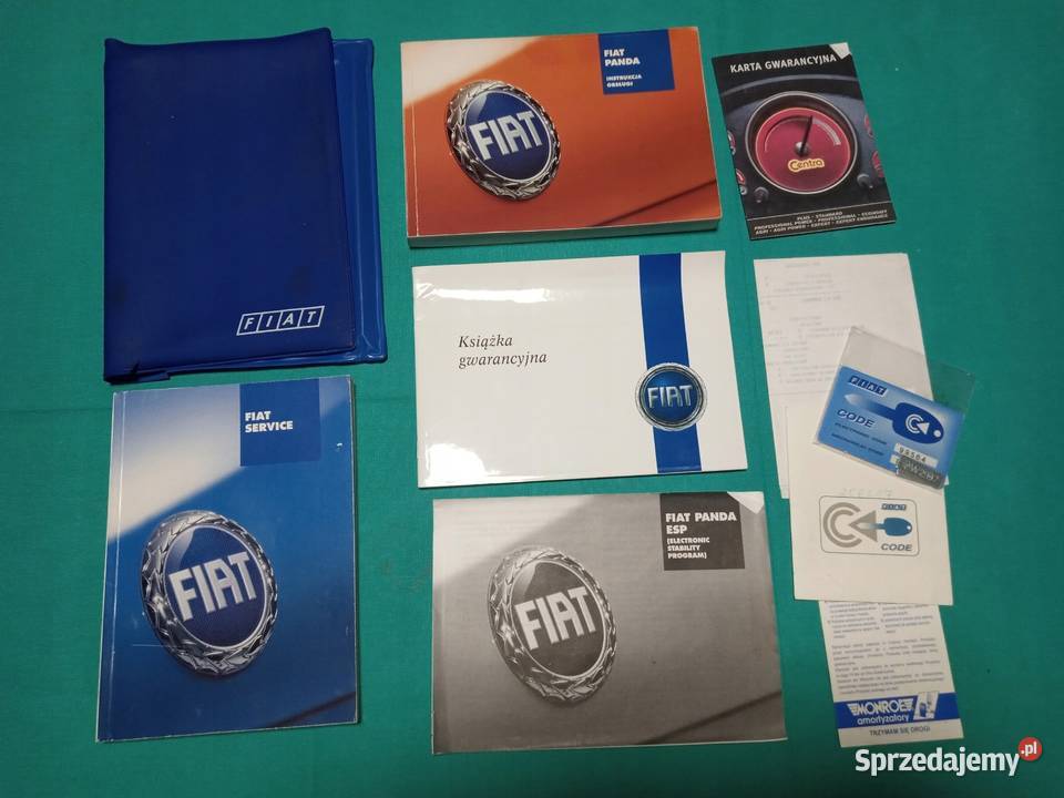 FIAT PANDA 2 Instrukcja Obsługi książka KOMPLET łódzkie Łódź