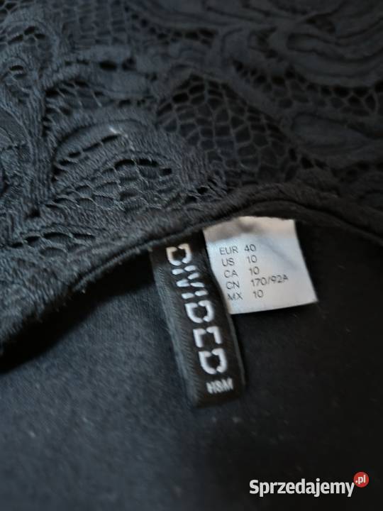 Sukienka koronkowa czarna mini wizytowa Inny wzór Gdańsk