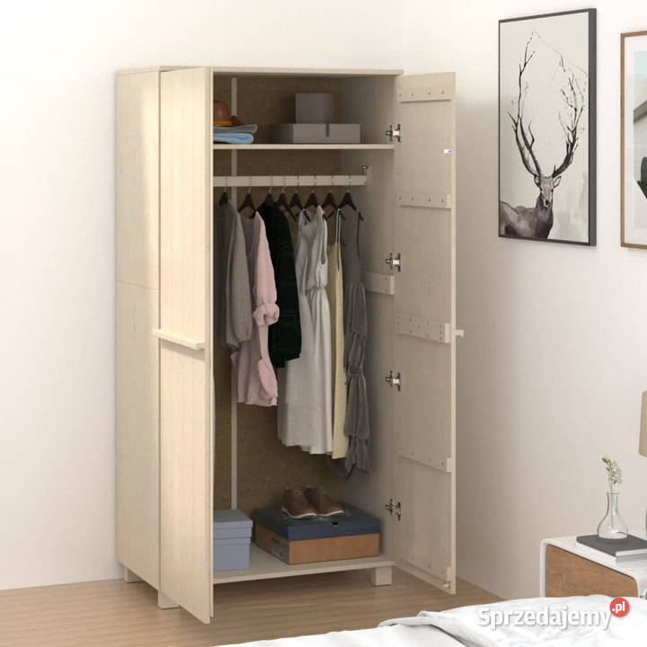Szafa HAMAR miodowy brąz 89x50x180 drewno Warszawa