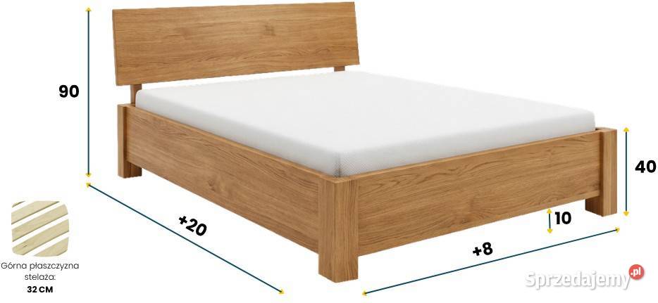 Łóżko olchowe ASTRA 2 STANDARD WIÓR dostępny w