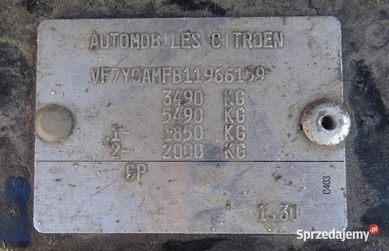 CITROEN JUMPER 2011 219800 ccm 11 101KM mazowieckie Warszawa sprzedam