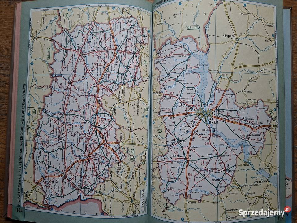 Atlas samochodowy dróg CCCP ZSRR 118 000 000 Kraków sprzedam