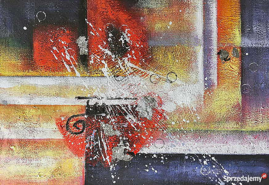 Obraz namalowany ręcznie współczesny Barwna mazowieckie Warszawa