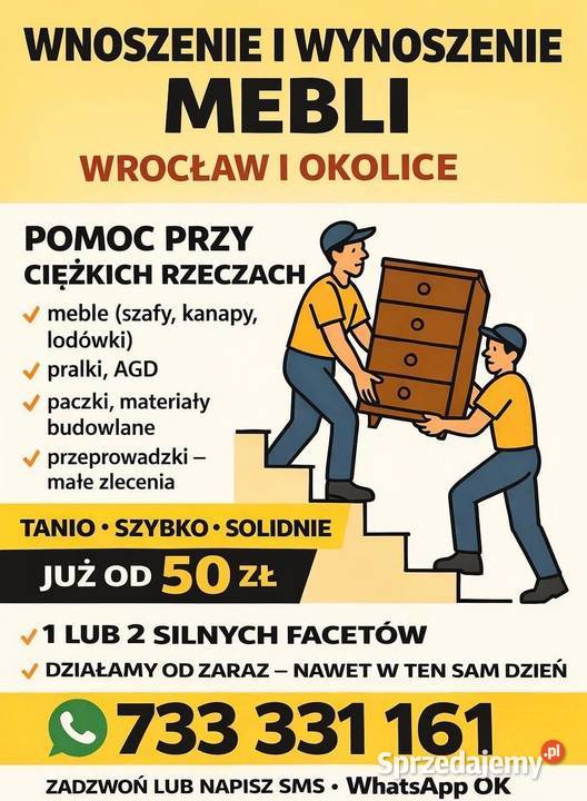 Przeprowadzki Wnoszenie mebli wywóz na PSZOK Przeprowadzki