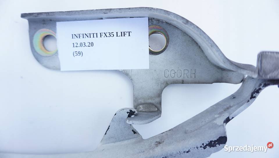 ZAWIAS MASKI PRAWY LEWY INFINITI FX35 FX45 Nowy Tomyśl sprzedam