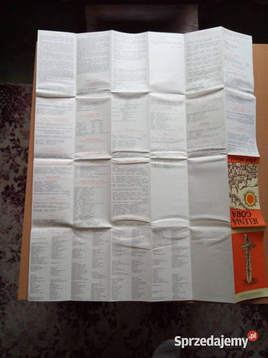 Plan miasta Jelenia Góra 1977r śląskie Dąbrowa Górnicza
