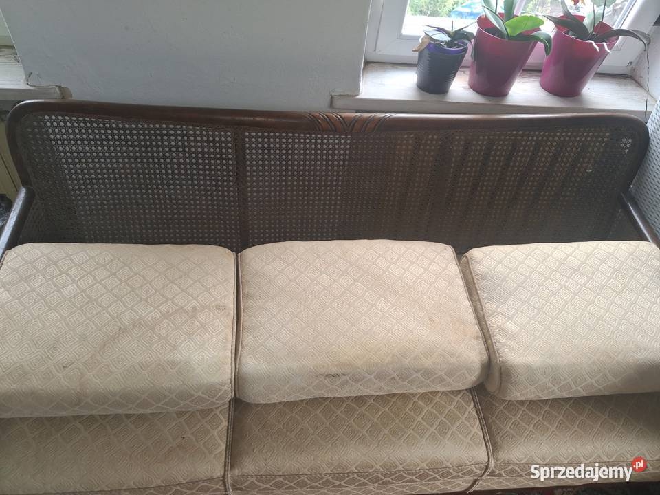 ZABYTKOWA SOFA Z DWOMA FOTELAMI WIKLINOWO Świerzawa sprzedam