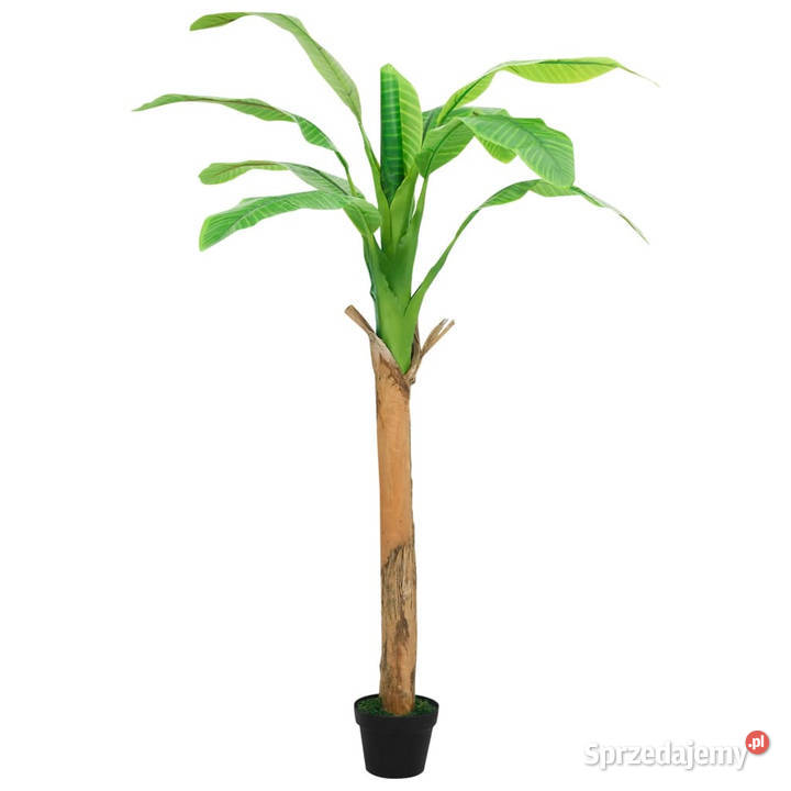 Sztuczne drzewko bananowe z doniczką 180 zielone sprzedam