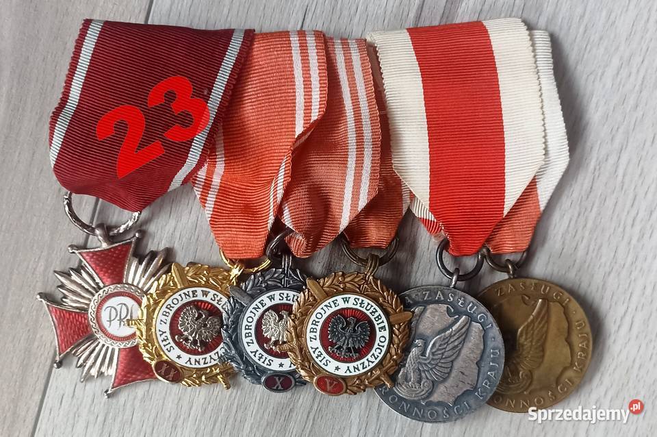 Medal Odznaczenie Order Krzyż Zasługi Sosnowiec