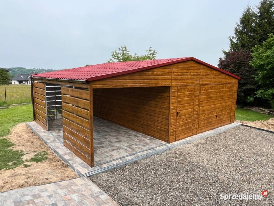 Garaż 5x6 wiata ażurowa 3x6 Białystok