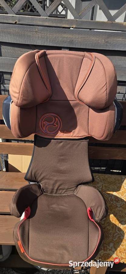 Ładny czysty fotelik samochodowy Isofix brązowy/beżowy Wola Mrokowska