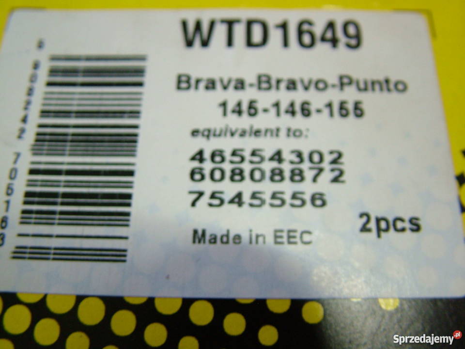 Fiat Bravo Brava Punto Tarcze Hamulcowe Przód Turek